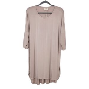 Pure Fiber Light Pink Lounge Dress Size Large Pure Fiber Sleep Nightshirt